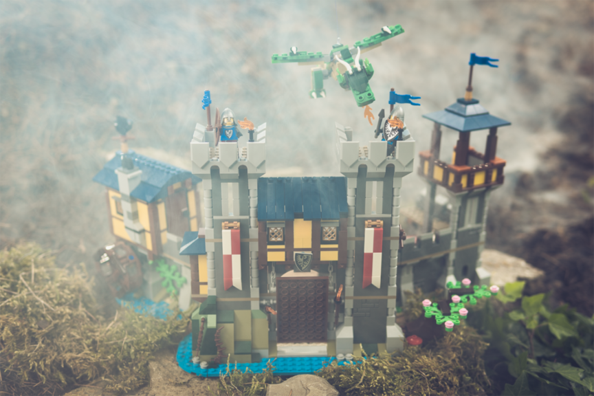 Lego Creator 3 In 1 Medieval Castle & Dragon Toy Set 31120 : Target