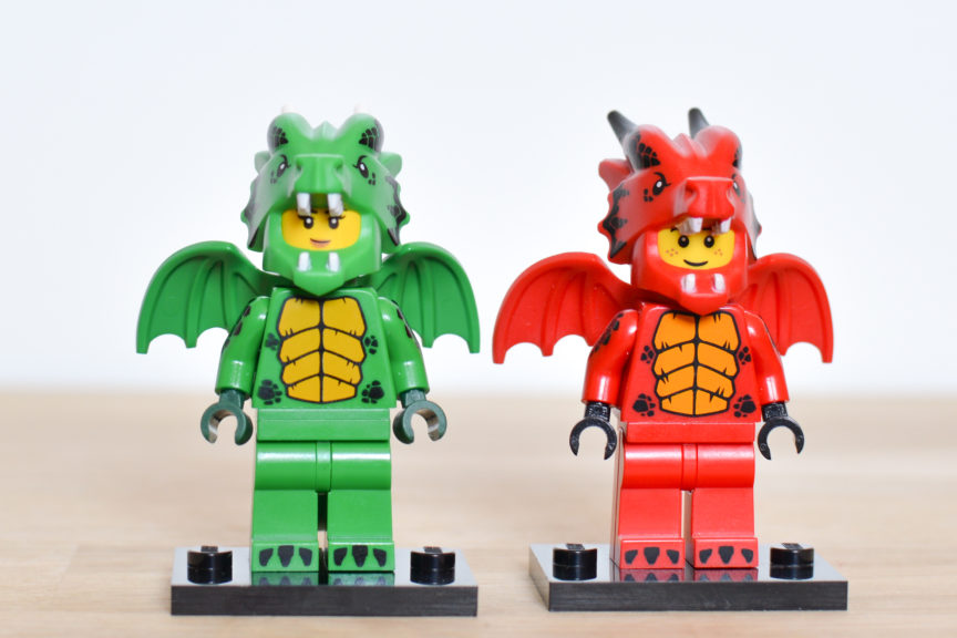 LEGO Series 23: Green Dragon Costume Girl